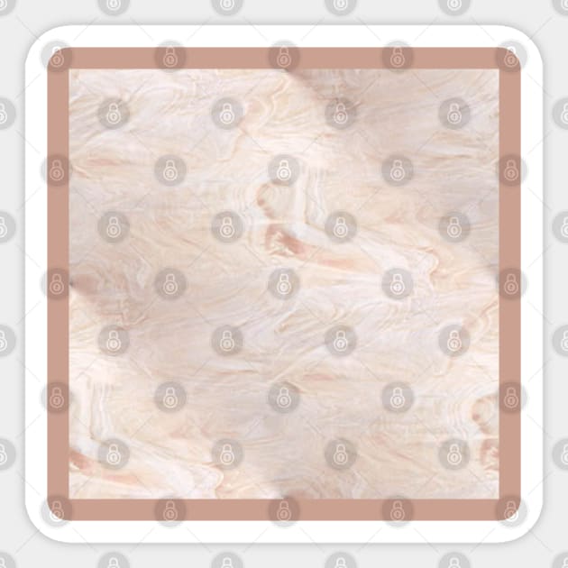 Mauve Sand Smoke Marble on White Swirl Glass Sticker by Simple Life Designs